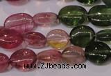 CTO421 15 inches 7*9mm oval natural tourmaline beads wholesale