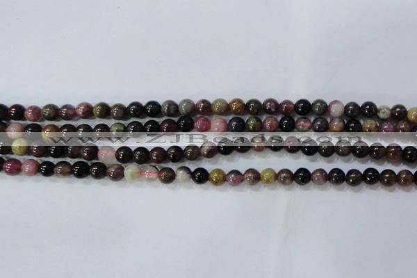 CTO452 15.5 inches 5mm round natural tourmaline gemstone beads