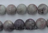 CTO484 15.5 inches 12mm faceted round pink tourmaline gemstone beads