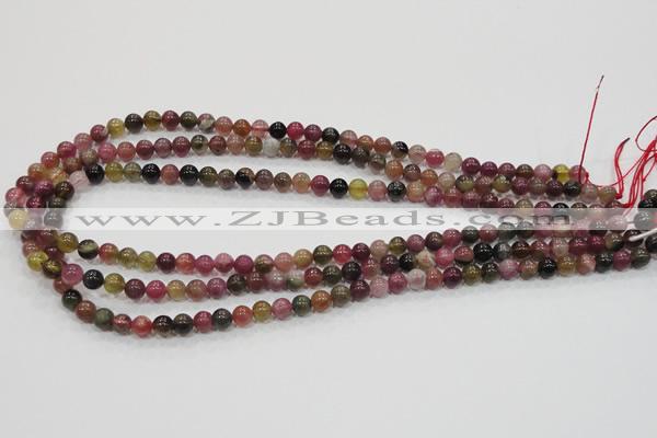 CTO62 15.5 inches 6mm round natural tourmaline gemstone beads