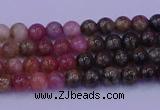 CTO621 15.5 inches 5mm round tourmaline gemstone beads wholesale