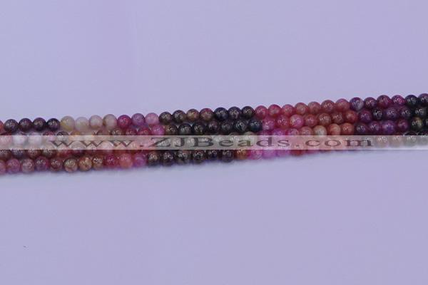 CTO622 15.5 inches 6mm round tourmaline gemstone beads wholesale