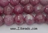 CTO658 15.5 inches 8mm faceted round Chinese tourmaline beads