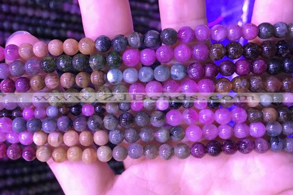 CTO666 15.5 inches 5mm round natural tourmaline gemstone beads