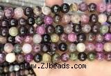 CTO673 15.5 inches 8mm round natural tourmaline beads wholesale