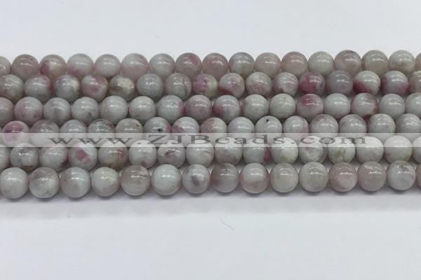 CTO691 15.5 inches 6mm round pink tourmaline gemstone beads