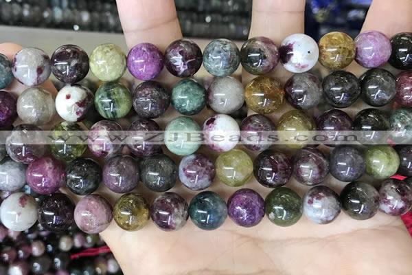 CTO698 15.5 inches 10mm round tourmaline gemstone beads