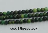 CTP01 15.5 inches 4mm round yellow green pine gemstone beads wholesale