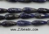 CTR04 15.5 inches 6*16mm faceted teardrop sodalite gemstone beads