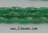 CTR07 15.5 inches 6*16mm faceted teardrop green aventurine beads