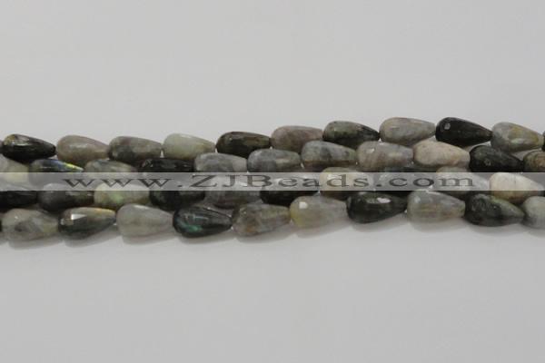 CTR120 15.5 inches 10*20mm faceted teardrop labradorite beads