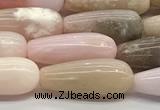 CTR150 15.5 inches 6*16mm teardrop natural pink opal beads