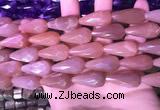 CTR307 15.5 inches 10*25mm faceted teardrop moonstone beads