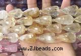 CTR351 15.5 inches 15*25mm faceted teardrop citrine beads