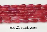 CTR403 15.5 inches 8*20mm teardrop agate beads wholesale