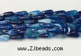 CTR405 15.5 inches 8*20mm teardrop agate beads wholesale