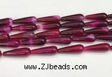 CTR420 15.5 inches 10*30mm teardrop agate beads wholesale