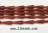 CTR422 15.5 inches 10*30mm teardrop agate beads wholesale