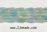 CTR424 15.5 inches 10*30mm teardrop agate beads wholesale