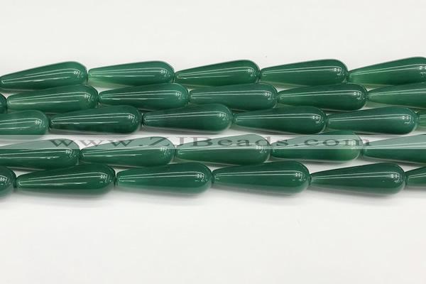 CTR433 15.5 inches 10*30mm teardrop agate beads wholesale