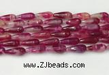 CTR440 15.5 inches 8*20mm faceted teardrop agate beads wholesale