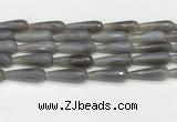 CTR450 15.5 inches 10*30mm faceted teardrop agate beads wholesale