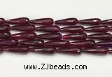 CTR453 15.5 inches 10*30mm faceted teardrop agate beads wholesale