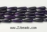 CTR454 15.5 inches 10*30mm faceted teardrop agate beads wholesale