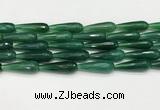 CTR461 15.5 inches 10*30mm faceted teardrop agate beads wholesale