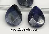 CTR702 Top drilled 12*16mm faceted briolette sodalite beads