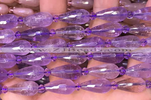 CTR713 15 inches 8*16mm faceted teardrop ametrine beads
