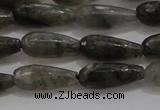 CTR77 15.5 inches 6*16mm faceted teardrop labradorite beads