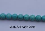 CTU01 15.5 inches 4mm round blue turquoise strand beads Wholesale