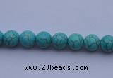 CTU02 15.5 inches 6mm round blue turquoise strand beads Wholesale