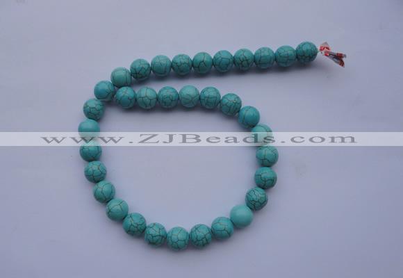CTU02 15.5 inches 6mm round blue turquoise strand beads Wholesale