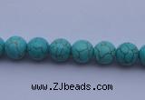 CTU03 15.5 inches 8mm round blue turquoise strand beads Wholesale