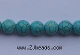 CTU05 15.5 inches 12mm round blue turquoise strand beads Wholesale