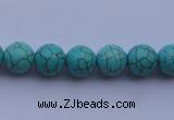 CTU05 15.5 inches 12mm round blue turquoise strand beads Wholesale