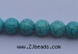 CTU07 15.5 inches 16mm round blue turquoise strand beads Wholesale