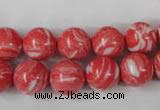 CTU1004 15.5 inches 12mm round synthetic turquoise beads wholesale