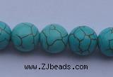 CTU11 15.5 inches 30mm round blue turquoise strand beads Wholesale