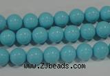 CTU1213 15.5 inches 10mm round synthetic turquoise beads