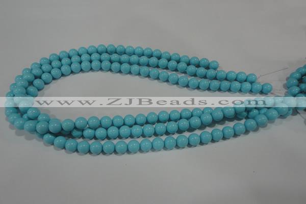 CTU1213 15.5 inches 10mm round synthetic turquoise beads