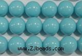 CTU1215 15.5 inches 14mm round synthetic turquoise beads