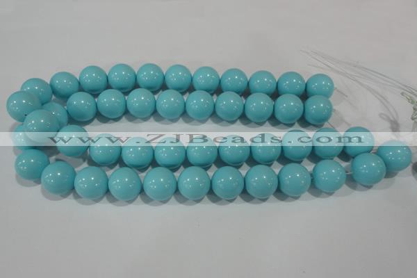 CTU1217 15.5 inches 18mm round synthetic turquoise beads