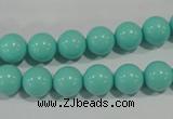 CTU1384 15.5 inches 10mm round synthetic turquoise beads