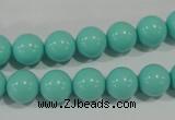 CTU1385 15.5 inches 12mm round synthetic turquoise beads