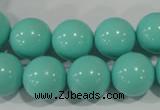 CTU1387 15.5 inches 16mm round synthetic turquoise beads