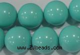 CTU1389 15.5 inches 20mm round synthetic turquoise beads