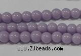 CTU1401 15.5 inches 4mm round synthetic turquoise beads